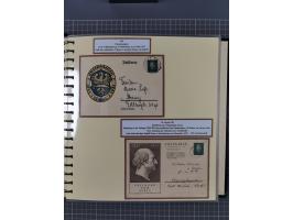 1924/45, umfangreiche ungebrauchte und gebrauchte Ganzsachen-Sammlung mit gezähnten Karten, Besonderheiten usw., dabei u.a. g