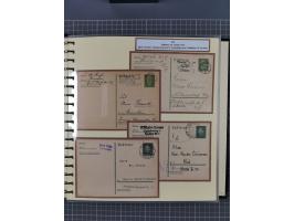 1924/45, umfangreiche ungebrauchte und gebrauchte Ganzsachen-Sammlung mit gezähnten Karten, Besonderheiten usw., dabei u.a. g