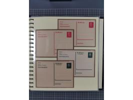 1924/45, umfangreiche ungebrauchte und gebrauchte Ganzsachen-Sammlung mit gezähnten Karten, Besonderheiten usw., dabei u.a. g