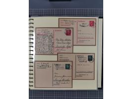 1924/45, umfangreiche ungebrauchte und gebrauchte Ganzsachen-Sammlung mit gezähnten Karten, Besonderheiten usw., dabei u.a. g