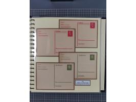 1924/45, umfangreiche ungebrauchte und gebrauchte Ganzsachen-Sammlung mit gezähnten Karten, Besonderheiten usw., dabei u.a. g