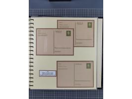 1924/45, umfangreiche ungebrauchte und gebrauchte Ganzsachen-Sammlung mit gezähnten Karten, Besonderheiten usw., dabei u.a. g