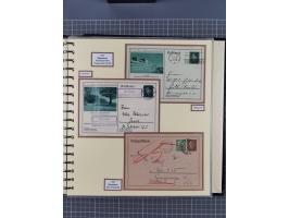 1924/45, umfangreiche ungebrauchte und gebrauchte Ganzsachen-Sammlung mit gezähnten Karten, Besonderheiten usw., dabei u.a. g