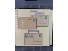 1924/45, umfangreiche ungebrauchte und gebrauchte Ganzsachen-Sammlung mit gezähnten Karten, Besonderheiten usw., dabei u.a. g