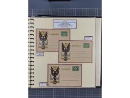 1924/45, umfangreiche ungebrauchte und gebrauchte Ganzsachen-Sammlung mit gezähnten Karten, Besonderheiten usw., dabei u.a. g