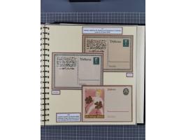 1924/45, umfangreiche ungebrauchte und gebrauchte Ganzsachen-Sammlung mit gezähnten Karten, Besonderheiten usw., dabei u.a. g