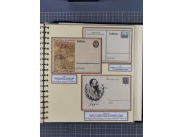 1924/45, umfangreiche ungebrauchte und gebrauchte Ganzsachen-Sammlung mit gezähnten Karten, Besonderheiten usw., dabei u.a. g