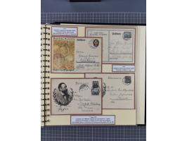 1924/45, umfangreiche ungebrauchte und gebrauchte Ganzsachen-Sammlung mit gezähnten Karten, Besonderheiten usw., dabei u.a. g