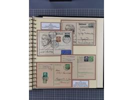 1924/45, umfangreiche ungebrauchte und gebrauchte Ganzsachen-Sammlung mit gezähnten Karten, Besonderheiten usw., dabei u.a. g