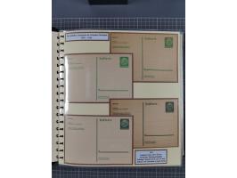 1924/45, umfangreiche ungebrauchte und gebrauchte Ganzsachen-Sammlung mit gezähnten Karten, Besonderheiten usw., dabei u.a. g