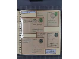 1924/45, umfangreiche ungebrauchte und gebrauchte Ganzsachen-Sammlung mit gezähnten Karten, Besonderheiten usw., dabei u.a. g