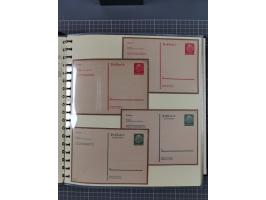 1924/45, umfangreiche ungebrauchte und gebrauchte Ganzsachen-Sammlung mit gezähnten Karten, Besonderheiten usw., dabei u.a. g