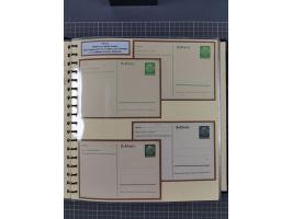 1924/45, umfangreiche ungebrauchte und gebrauchte Ganzsachen-Sammlung mit gezähnten Karten, Besonderheiten usw., dabei u.a. g