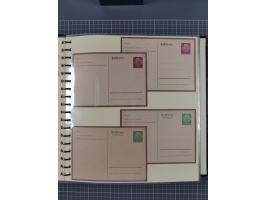 1924/45, umfangreiche ungebrauchte und gebrauchte Ganzsachen-Sammlung mit gezähnten Karten, Besonderheiten usw., dabei u.a. g