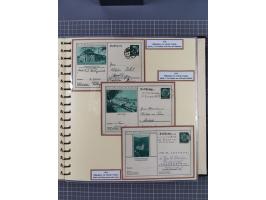 1924/45, umfangreiche ungebrauchte und gebrauchte Ganzsachen-Sammlung mit gezähnten Karten, Besonderheiten usw., dabei u.a. g