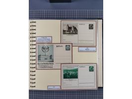 1924/45, umfangreiche ungebrauchte und gebrauchte Ganzsachen-Sammlung mit gezähnten Karten, Besonderheiten usw., dabei u.a. g