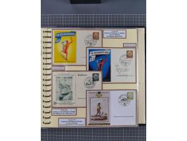 1924/45, umfangreiche ungebrauchte und gebrauchte Ganzsachen-Sammlung mit gezähnten Karten, Besonderheiten usw., dabei u.a. g