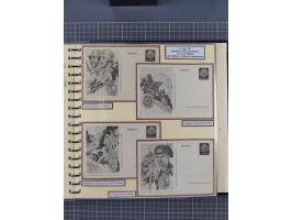 1924/45, umfangreiche ungebrauchte und gebrauchte Ganzsachen-Sammlung mit gezähnten Karten, Besonderheiten usw., dabei u.a. g