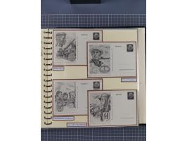 1924/45, umfangreiche ungebrauchte und gebrauchte Ganzsachen-Sammlung mit gezähnten Karten, Besonderheiten usw., dabei u.a. g