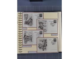 1924/45, umfangreiche ungebrauchte und gebrauchte Ganzsachen-Sammlung mit gezähnten Karten, Besonderheiten usw., dabei u.a. g