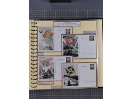 1924/45, umfangreiche ungebrauchte und gebrauchte Ganzsachen-Sammlung mit gezähnten Karten, Besonderheiten usw., dabei u.a. g