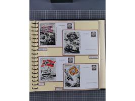 1924/45, umfangreiche ungebrauchte und gebrauchte Ganzsachen-Sammlung mit gezähnten Karten, Besonderheiten usw., dabei u.a. g