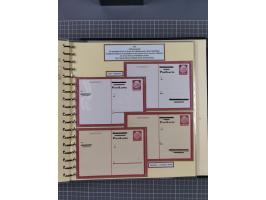 1924/45, umfangreiche ungebrauchte und gebrauchte Ganzsachen-Sammlung mit gezähnten Karten, Besonderheiten usw., dabei u.a. g