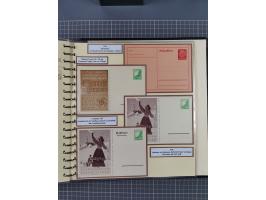 1924/45, umfangreiche ungebrauchte und gebrauchte Ganzsachen-Sammlung mit gezähnten Karten, Besonderheiten usw., dabei u.a. g