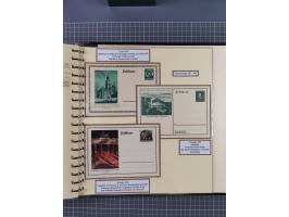 1924/45, umfangreiche ungebrauchte und gebrauchte Ganzsachen-Sammlung mit gezähnten Karten, Besonderheiten usw., dabei u.a. g