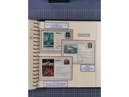 1924/45, umfangreiche ungebrauchte und gebrauchte Ganzsachen-Sammlung mit gezähnten Karten, Besonderheiten usw., dabei u.a. g