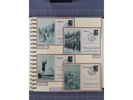 1924/45, umfangreiche ungebrauchte und gebrauchte Ganzsachen-Sammlung mit gezähnten Karten, Besonderheiten usw., dabei u.a. g