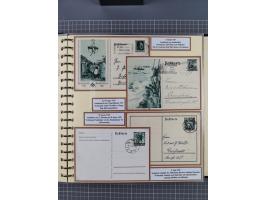 1924/45, umfangreiche ungebrauchte und gebrauchte Ganzsachen-Sammlung mit gezähnten Karten, Besonderheiten usw., dabei u.a. g