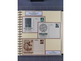 1924/45, umfangreiche ungebrauchte und gebrauchte Ganzsachen-Sammlung mit gezähnten Karten, Besonderheiten usw., dabei u.a. g