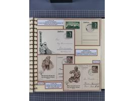 1924/45, umfangreiche ungebrauchte und gebrauchte Ganzsachen-Sammlung mit gezähnten Karten, Besonderheiten usw., dabei u.a. g