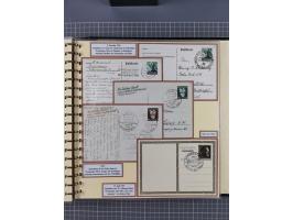 1924/45, umfangreiche ungebrauchte und gebrauchte Ganzsachen-Sammlung mit gezähnten Karten, Besonderheiten usw., dabei u.a. g