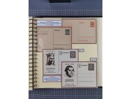 1924/45, umfangreiche ungebrauchte und gebrauchte Ganzsachen-Sammlung mit gezähnten Karten, Besonderheiten usw., dabei u.a. g