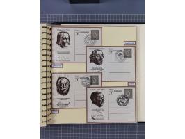 1924/45, umfangreiche ungebrauchte und gebrauchte Ganzsachen-Sammlung mit gezähnten Karten, Besonderheiten usw., dabei u.a. g