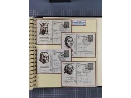 1924/45, umfangreiche ungebrauchte und gebrauchte Ganzsachen-Sammlung mit gezähnten Karten, Besonderheiten usw., dabei u.a. g