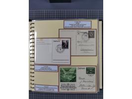 1924/45, umfangreiche ungebrauchte und gebrauchte Ganzsachen-Sammlung mit gezähnten Karten, Besonderheiten usw., dabei u.a. g