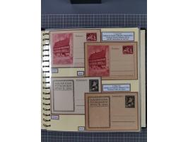 1924/45, umfangreiche ungebrauchte und gebrauchte Ganzsachen-Sammlung mit gezähnten Karten, Besonderheiten usw., dabei u.a. g