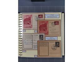 1924/45, umfangreiche ungebrauchte und gebrauchte Ganzsachen-Sammlung mit gezähnten Karten, Besonderheiten usw., dabei u.a. g