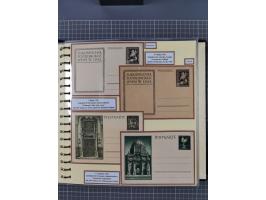 1924/45, umfangreiche ungebrauchte und gebrauchte Ganzsachen-Sammlung mit gezähnten Karten, Besonderheiten usw., dabei u.a. g