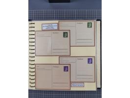 1924/45, umfangreiche ungebrauchte und gebrauchte Ganzsachen-Sammlung mit gezähnten Karten, Besonderheiten usw., dabei u.a. g