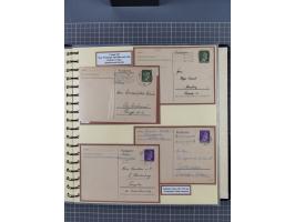 1924/45, umfangreiche ungebrauchte und gebrauchte Ganzsachen-Sammlung mit gezähnten Karten, Besonderheiten usw., dabei u.a. g