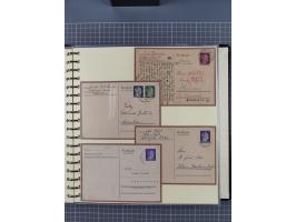 1924/45, umfangreiche ungebrauchte und gebrauchte Ganzsachen-Sammlung mit gezähnten Karten, Besonderheiten usw., dabei u.a. g