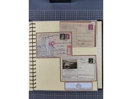 1924/45, umfangreiche ungebrauchte und gebrauchte Ganzsachen-Sammlung mit gezähnten Karten, Besonderheiten usw., dabei u.a. g