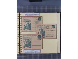 1924/45, umfangreiche ungebrauchte und gebrauchte Ganzsachen-Sammlung mit gezähnten Karten, Besonderheiten usw., dabei u.a. g