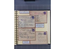 1924/45, umfangreiche ungebrauchte und gebrauchte Ganzsachen-Sammlung mit gezähnten Karten, Besonderheiten usw., dabei u.a. g