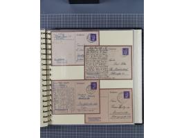 1924/45, umfangreiche ungebrauchte und gebrauchte Ganzsachen-Sammlung mit gezähnten Karten, Besonderheiten usw., dabei u.a. g