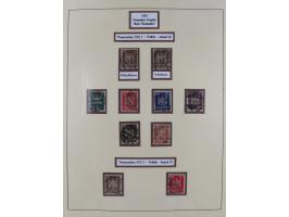 1923/45, umfangreiche, in den Hauptnummern überkomplette gestempelte Sammlung inkl. Dienstmarken mit einigen Besonderheiten. 